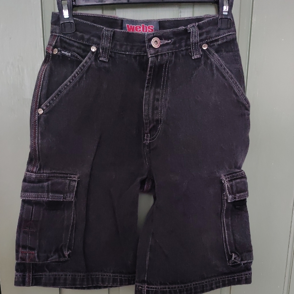 Black Cargo Boy's Shorts